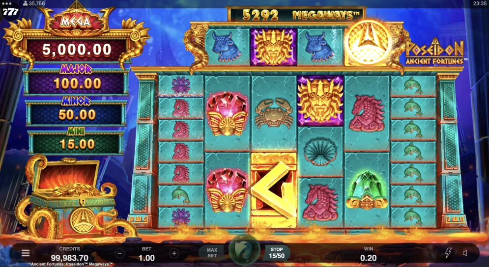 Ancient Fortunes Poseidon Megaways Slot