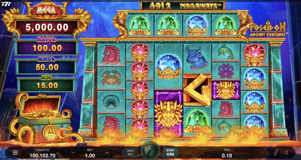 Ancient Fortunes Poseidon Megaways Slot