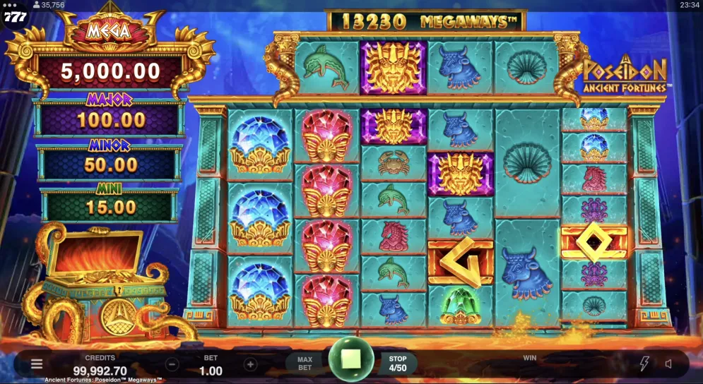 Ancient Fortunes Poseidon Megaways 